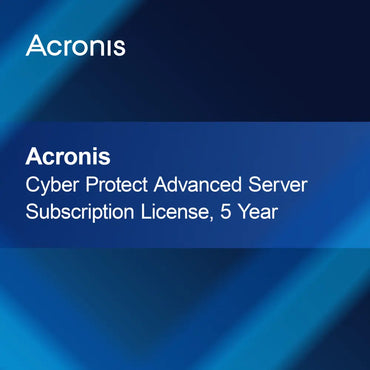Acronis Cyber Protect Advanced Server Subscription License, 5 Year